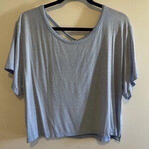 American Eagle Outfitters Blue Soft & Sexy Cropped Open Strap Back Size XL NEW